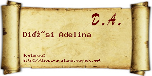 Diósi Adelina névjegykártya